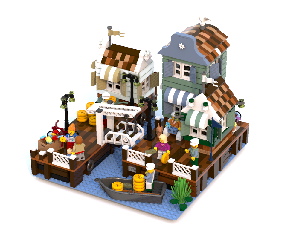 LEGO Ideas Cheese and Flower Market