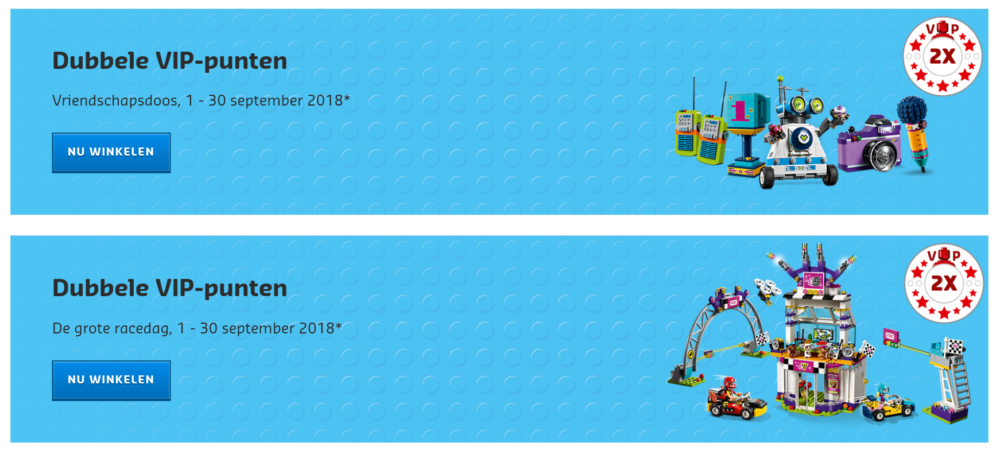 Dubbele VIP punten LEGO Friends