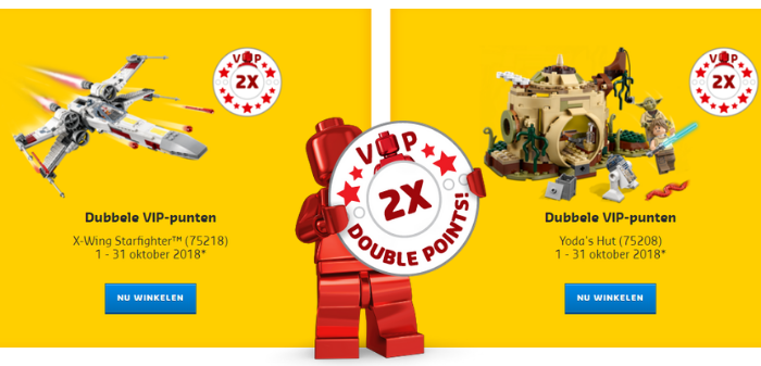 Dubbele VIP punten LEGO Star Wars