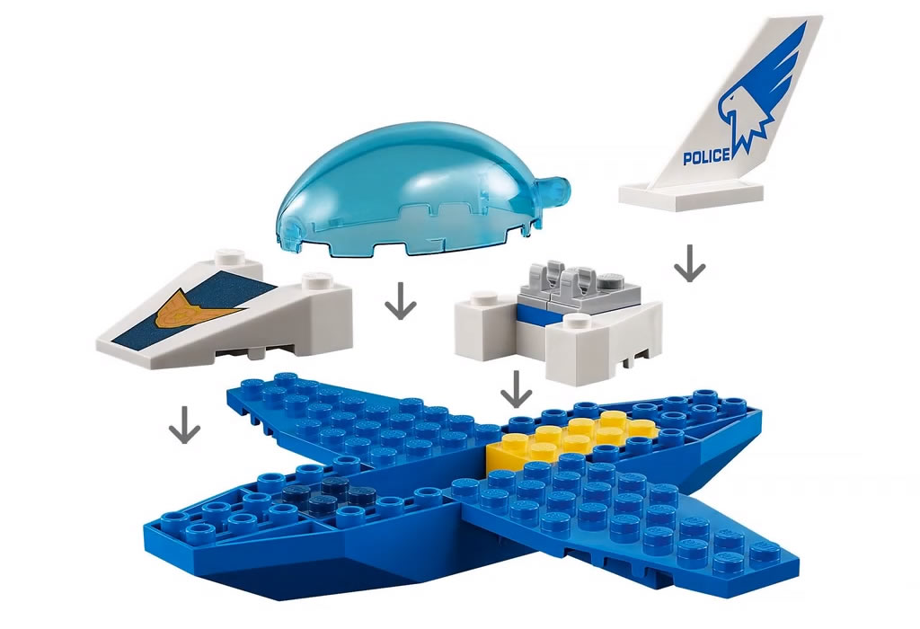 LEGO City 60206 Police Patrol Jet