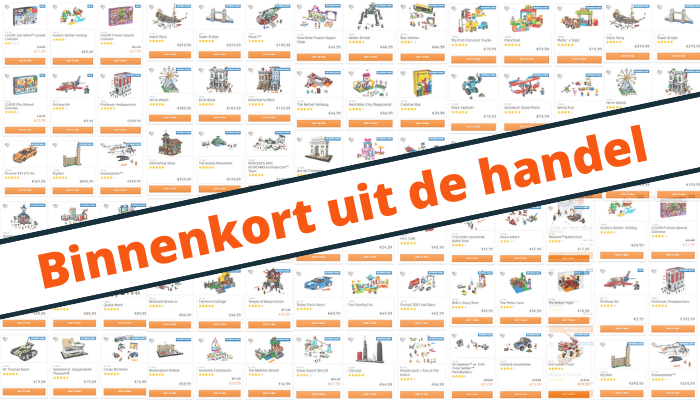 147 LEGO sets binnenkort uit de handel