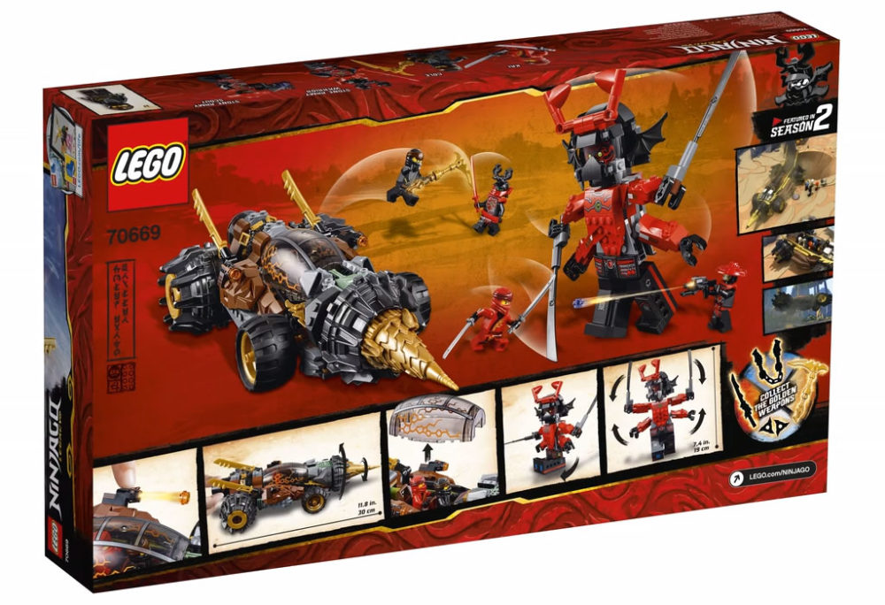 LEGO Ninjago 70669 Cole Earth Driller