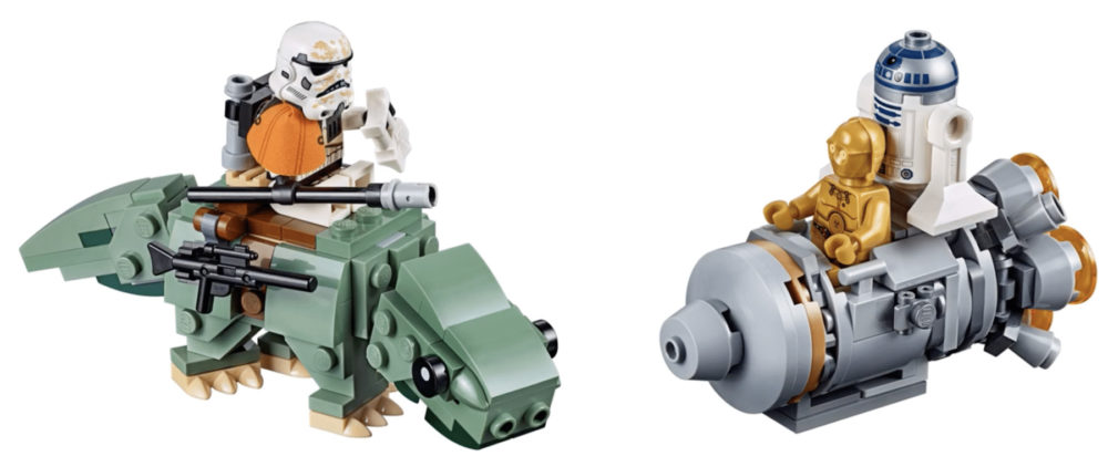 LEGO Star Wars 75228 Escape Pod vs Dewback