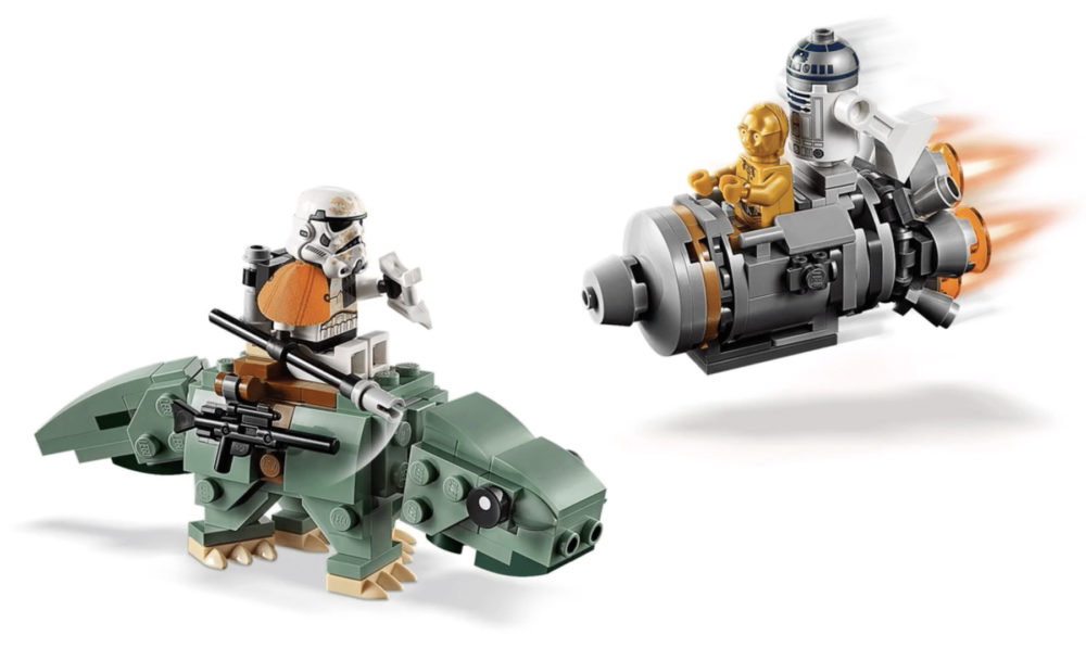 LEGO Star Wars 75228 Escape Pod vs Dewback