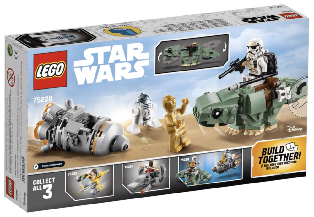 LEGO Star Wars 75228 Escape Pod vs Dewback