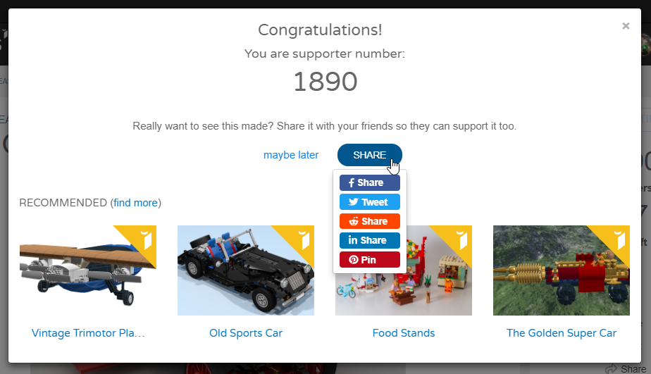 LEGO Ideas voting
