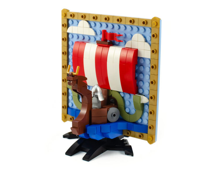 Finalisten AFOL Designer Program - Viking Ship 3D Mosaic