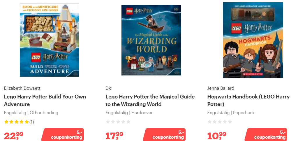 Korting Engelstalige LEGO Boeken