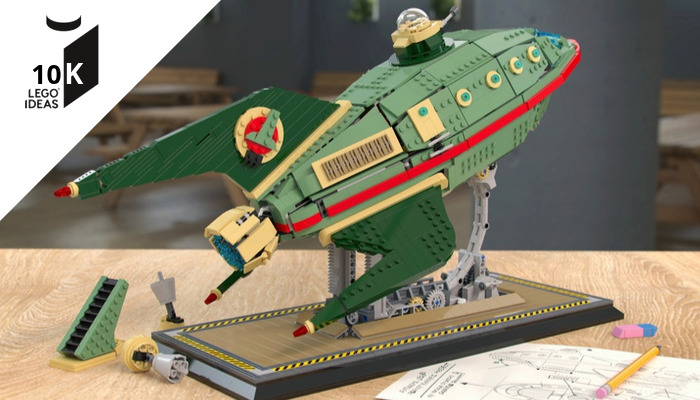 LEGO Ideas Planet Express Delivery Ship bereikt 10K supporters