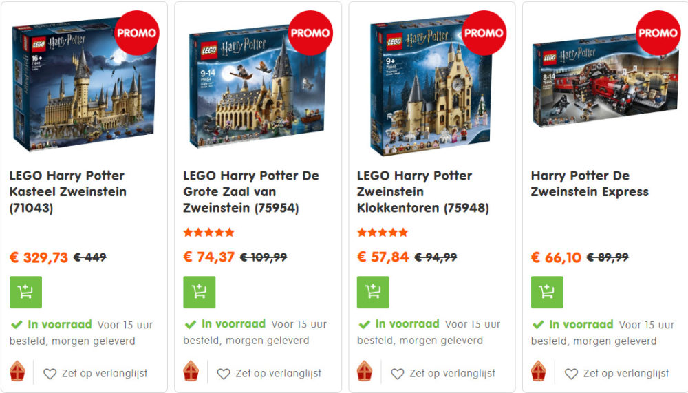 21% korting op LEGO