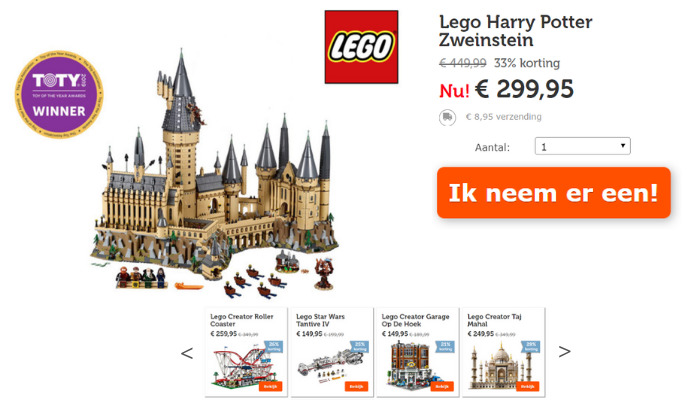 [Aanbieding] LEGO Hogwarts Castle voor €299,95 + Flash Deals