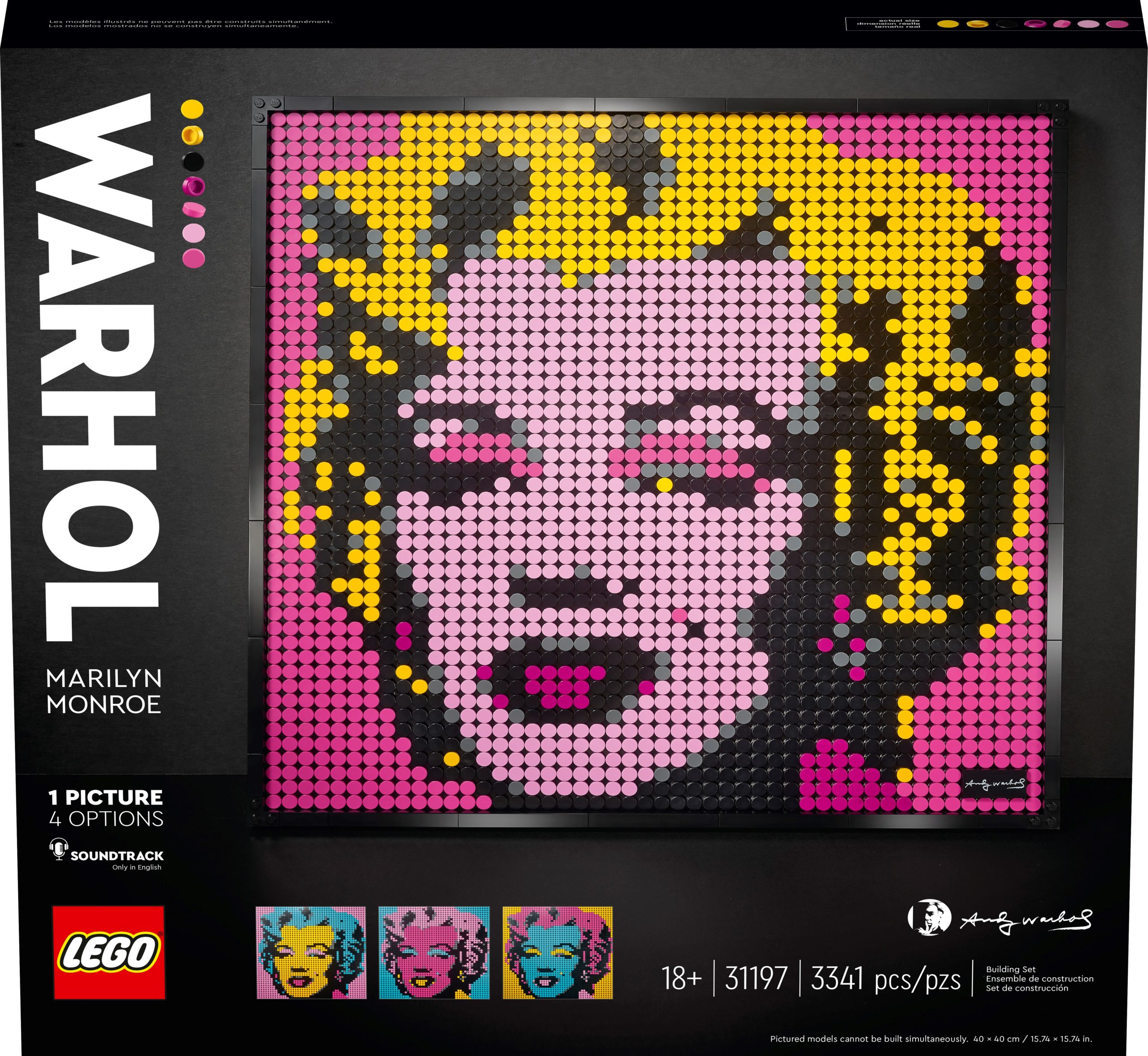 LEGO Art's 31197 Andy Warhol’s Marilyn Monroe (2)