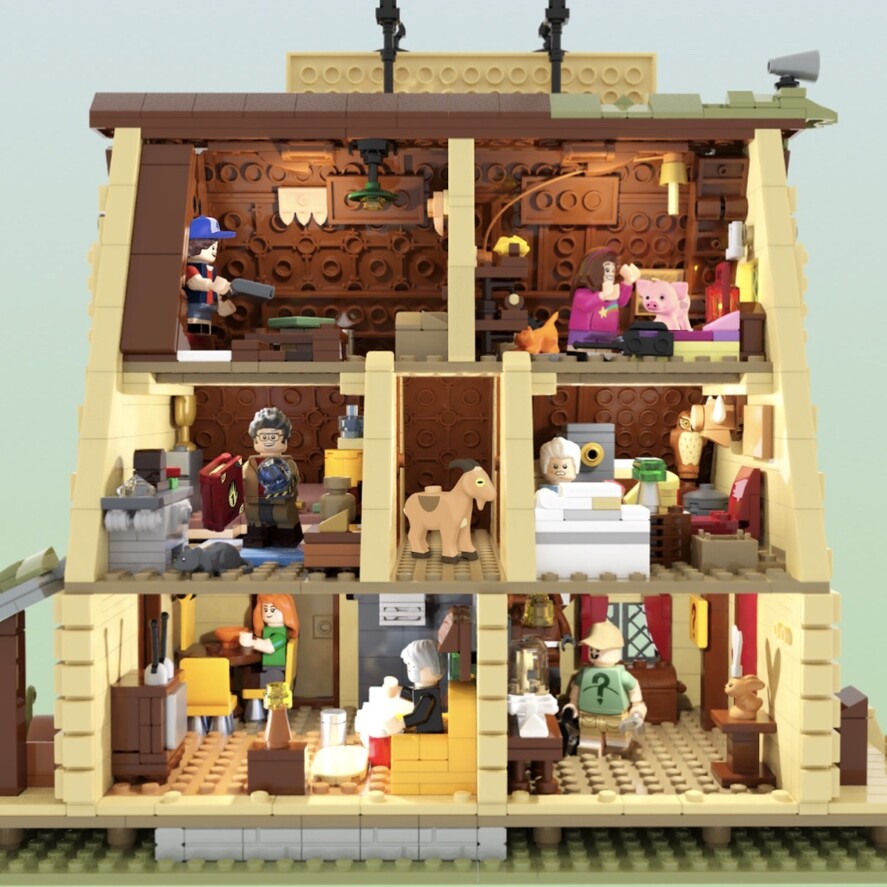 Картинки лего гравити фолз