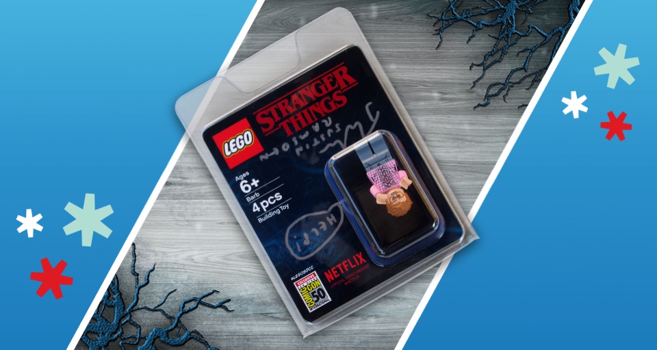 Gesigneerde LEGO Stranger Things Barb Minifigure Sweepstake