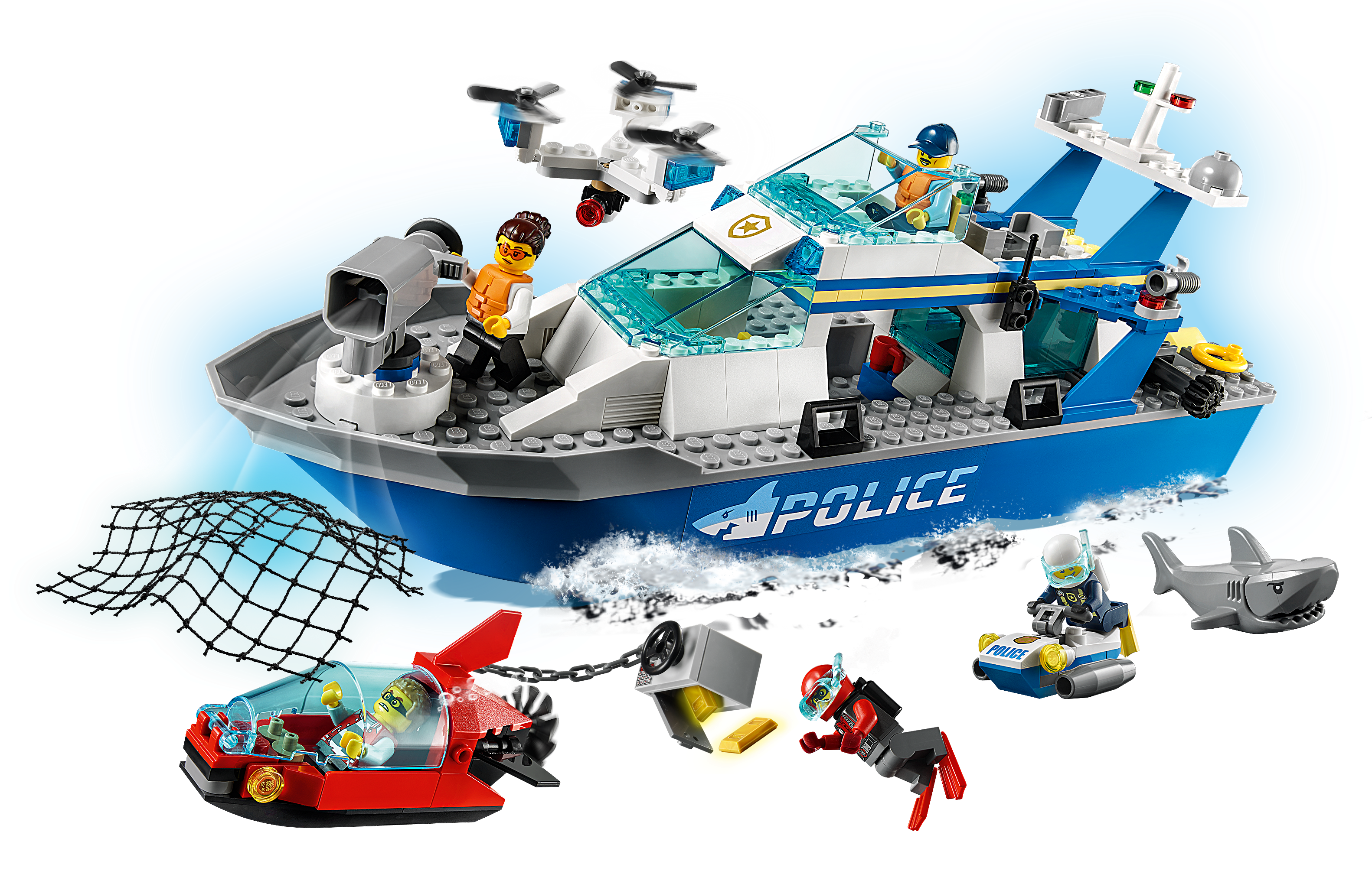 LEGO City 60277 Police Patrol Boat (1)