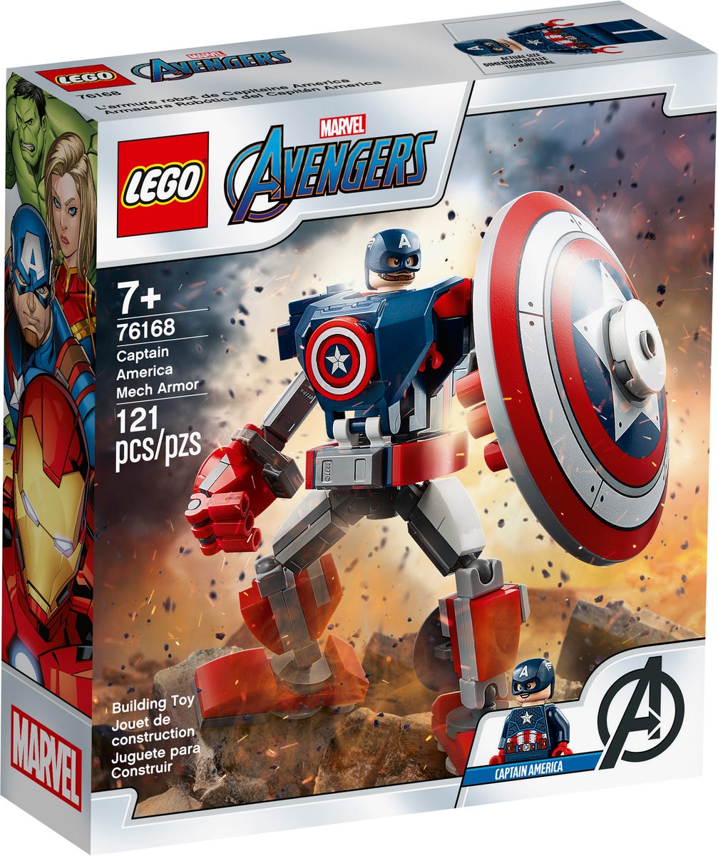 LEGO Marvel 76168 Captain America Mech Armour (1)