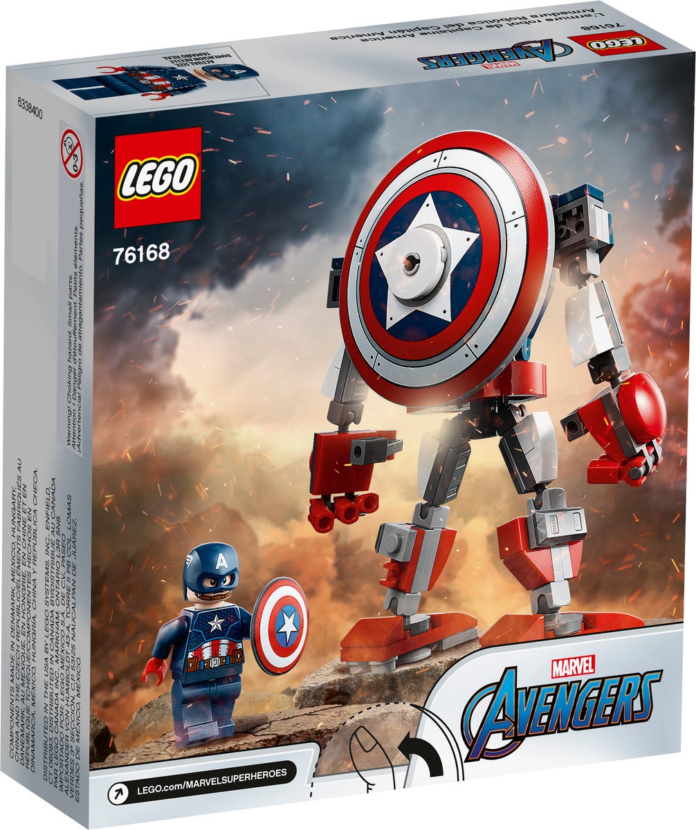 LEGO Marvel 76168 Captain America Mech Armour (2)