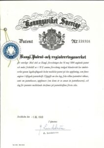 LEGO patent_sweden
