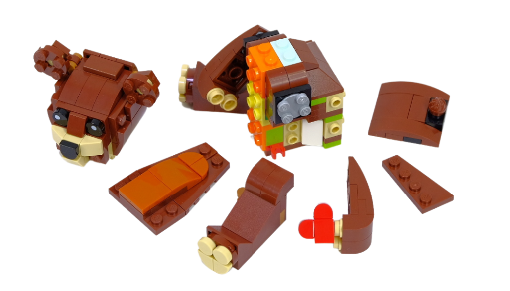 [Review] LEGO 40462 Valentine’s Brown Bear (5)