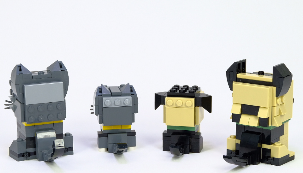 [Review] LEGO BrickHeadz Shorthair Cat & Kitten – German Shepherd & Puppy (4)