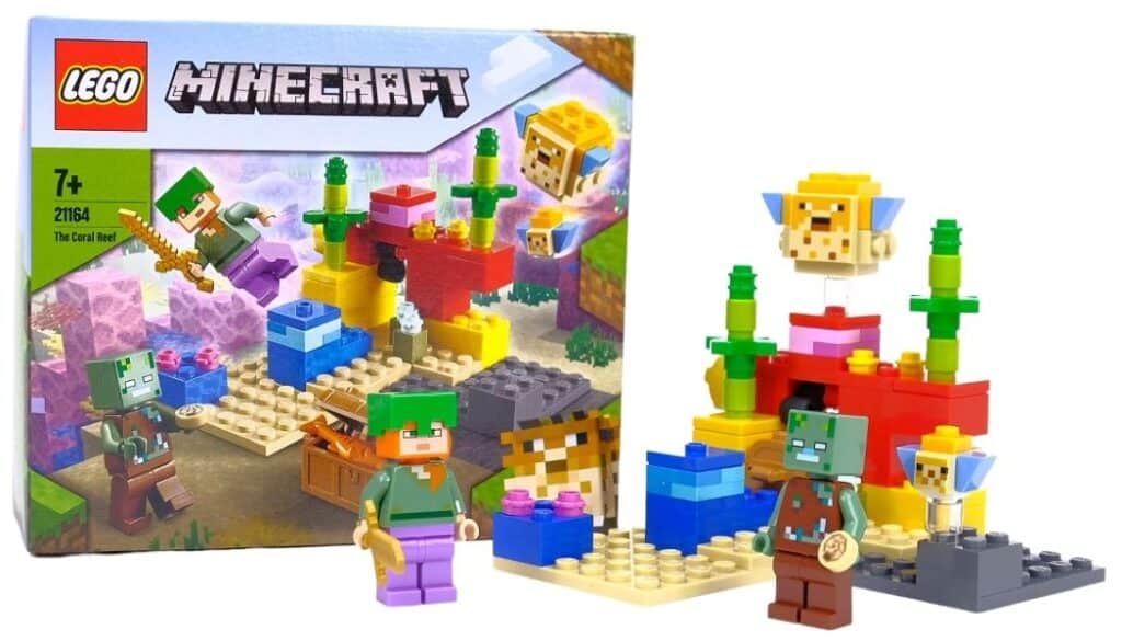 [Review] LEGO Minecraft 21164 The Coral Reef - Bouwsteentjes.info