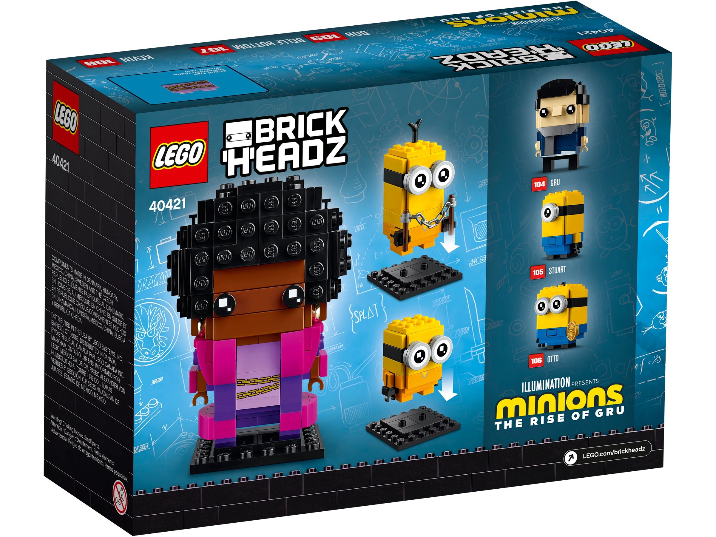 LEGO BrickHeadz 40420 Belle Bottom, Kevin and Bob (2)