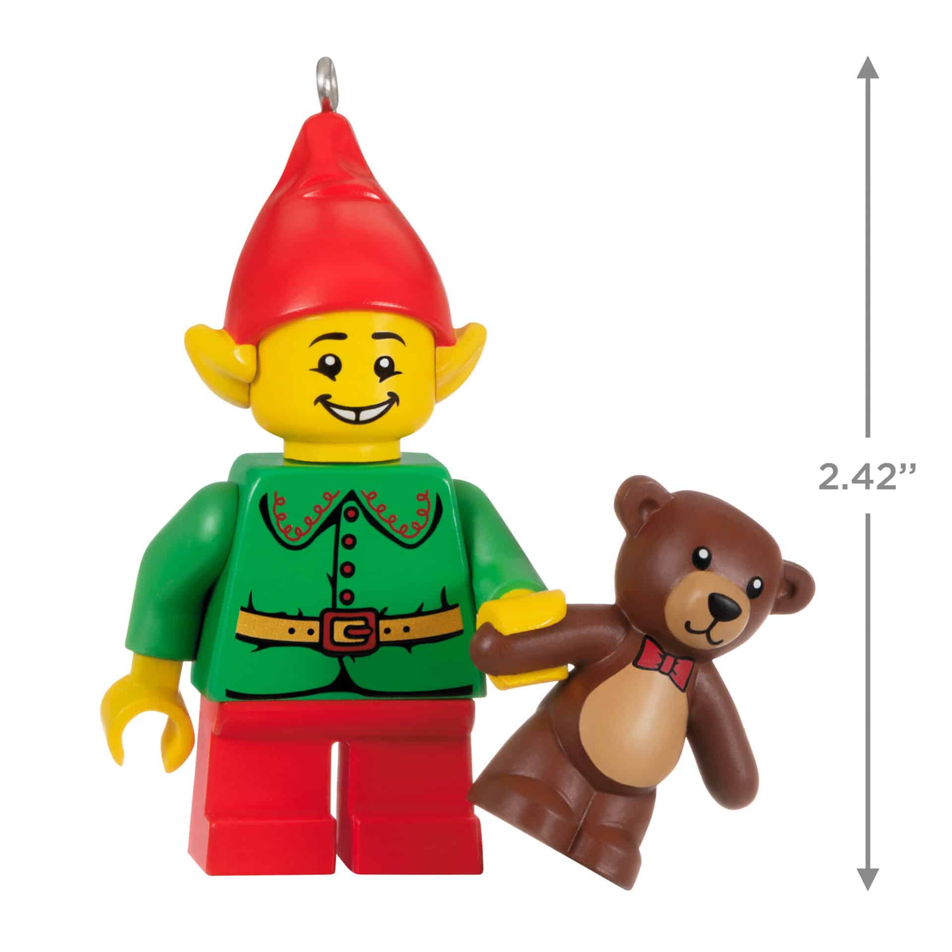 LEGO® Elf and Teddy Minifigure Ornament (1)