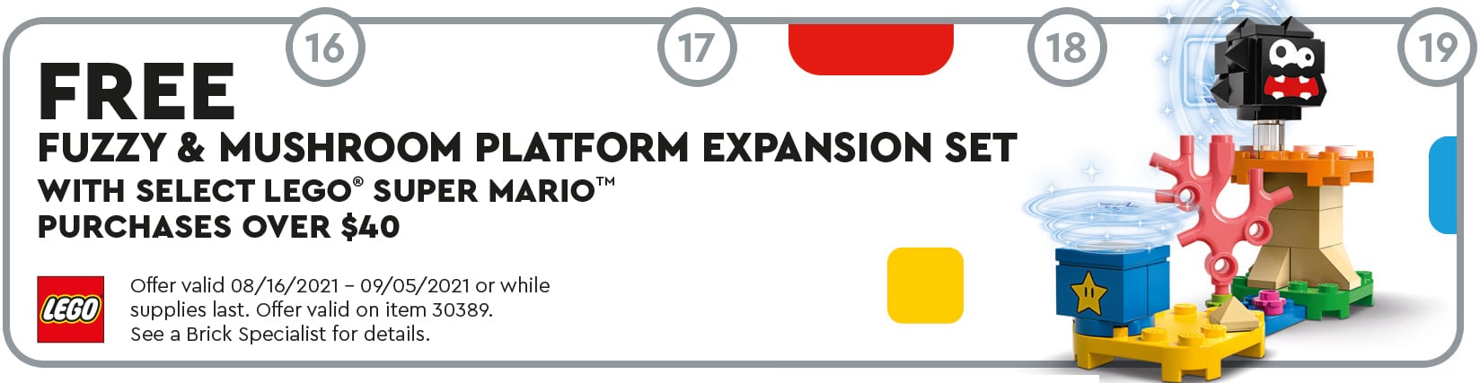 LEGO Super Mario 30389 Fuzzy & Mushroom Platform