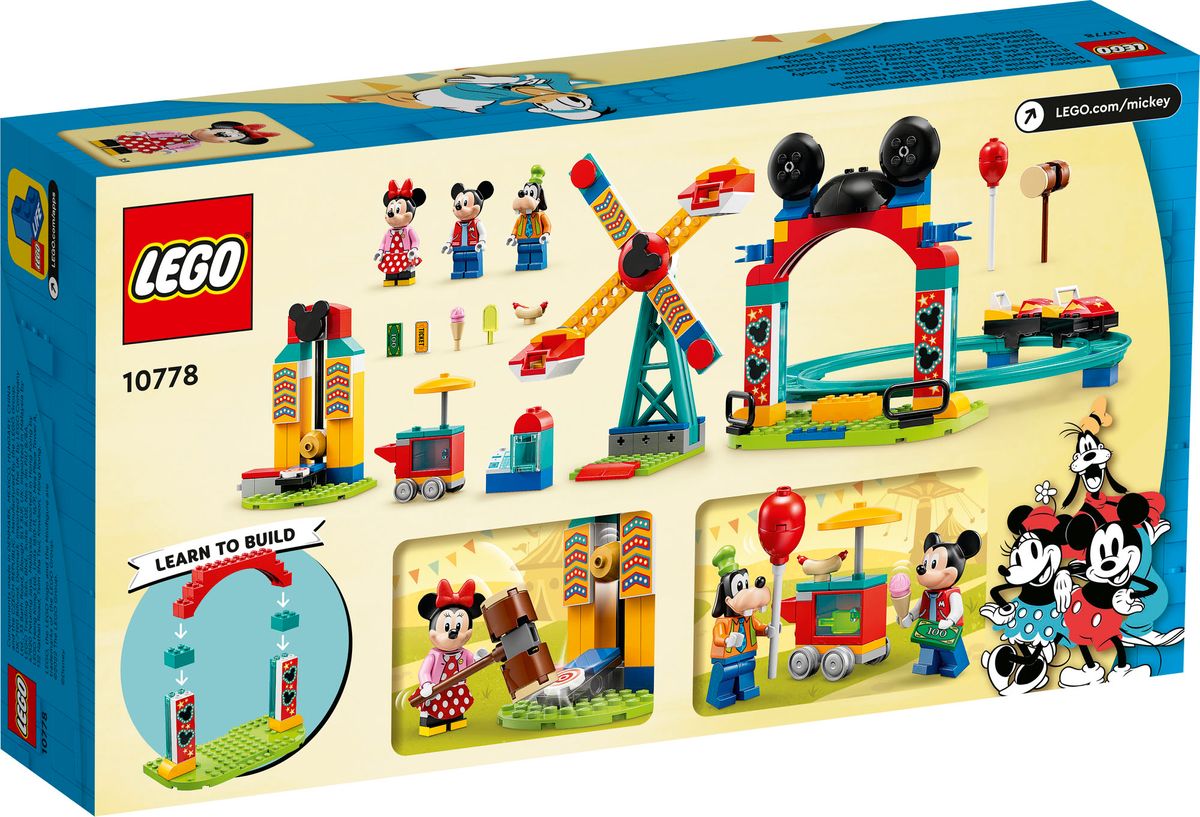 LEGO Disney 10778 Mickey, Minnie and Goofy's Fairground Fun