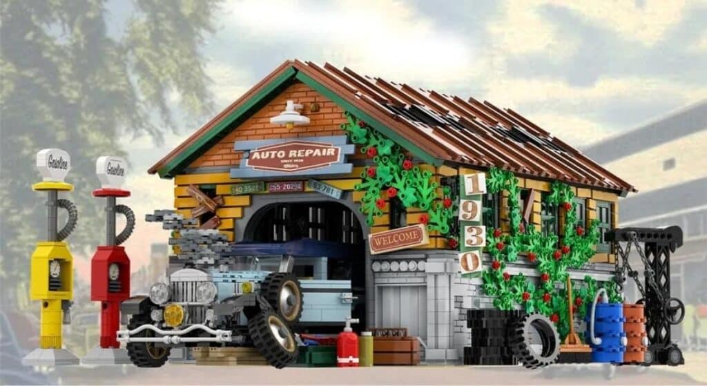 lego ideas auto repair garage (1)