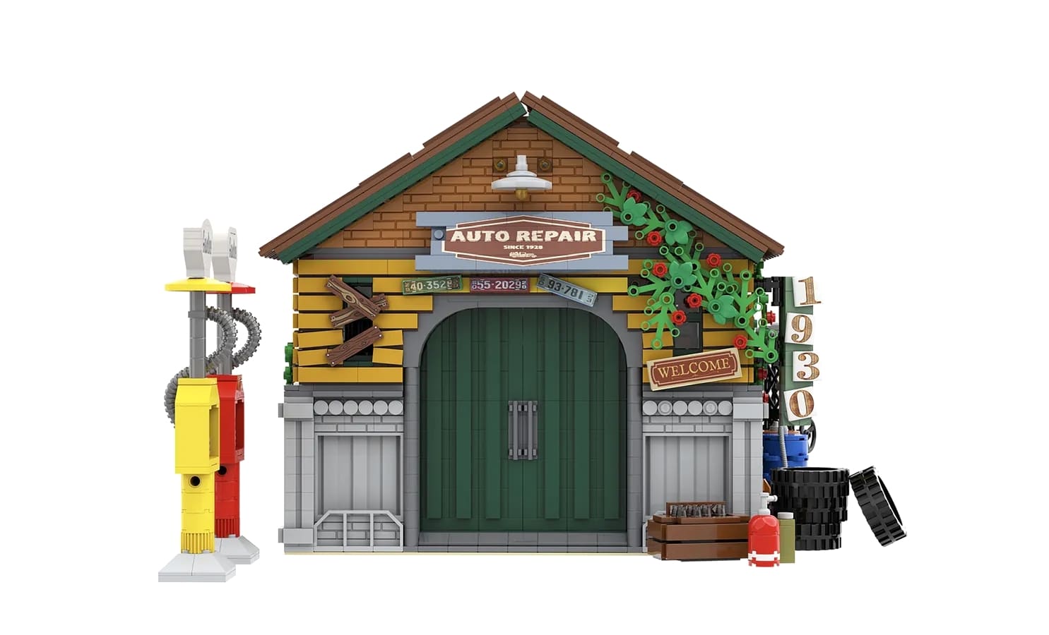 lego ideas auto repair garage (3)