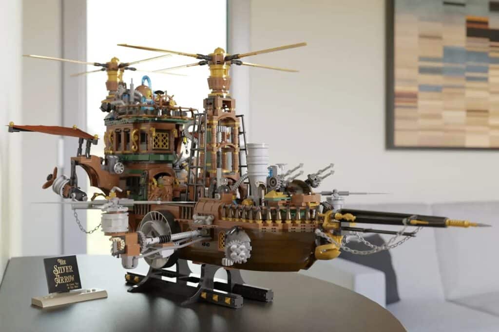 LEGO Ideas Motorized Steampunk Skyship