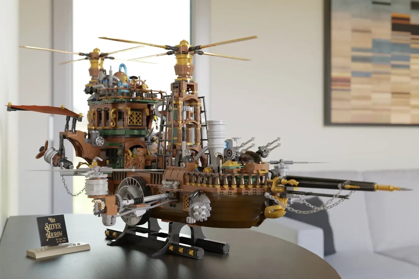 LEGO Ideas Motorized Steampunk Skyship