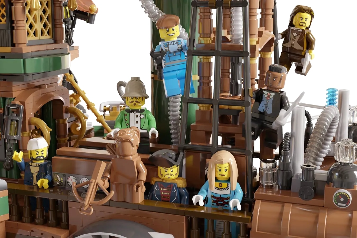 LEGO Ideas Motorized Steampunk Skyship