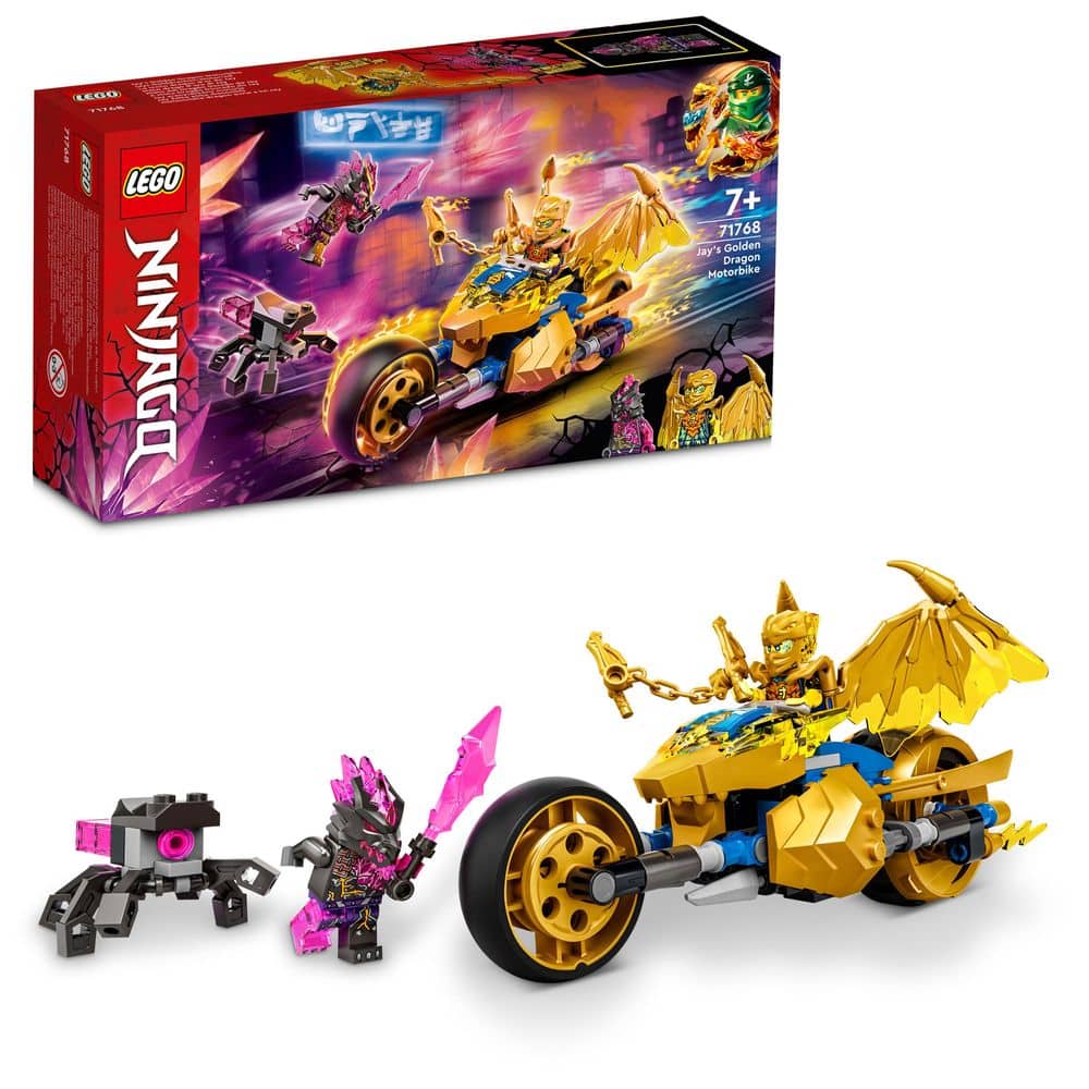 LEGO Ninjago 71768 Jay's Golden Dragon Motorbike