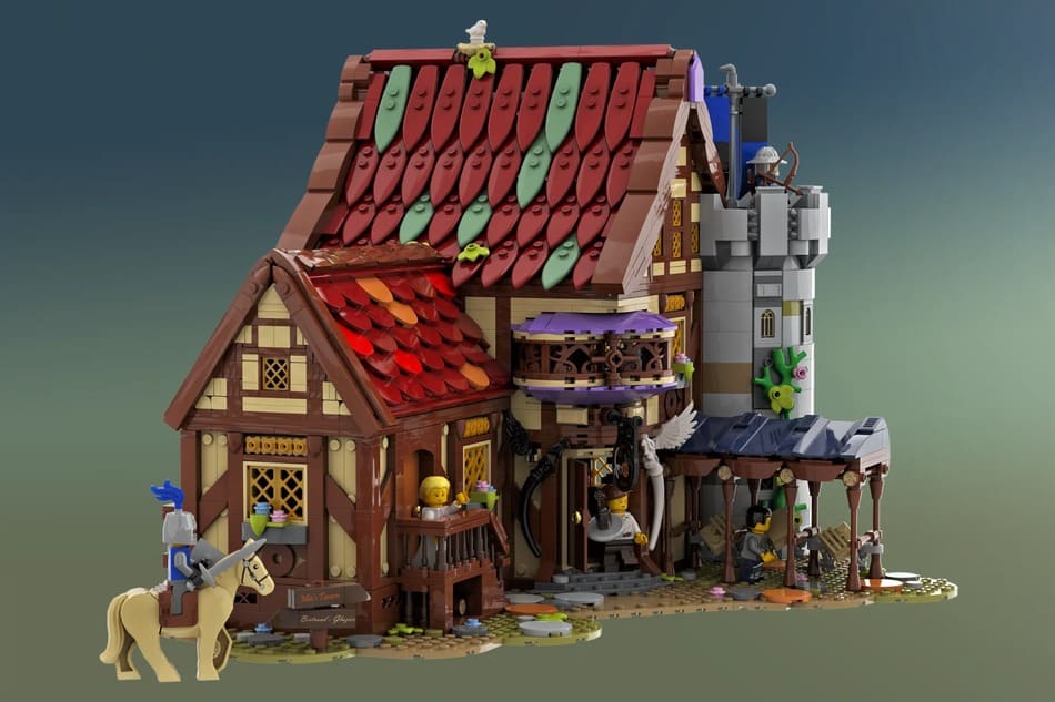 lego ideas medieval guarded inn (1)