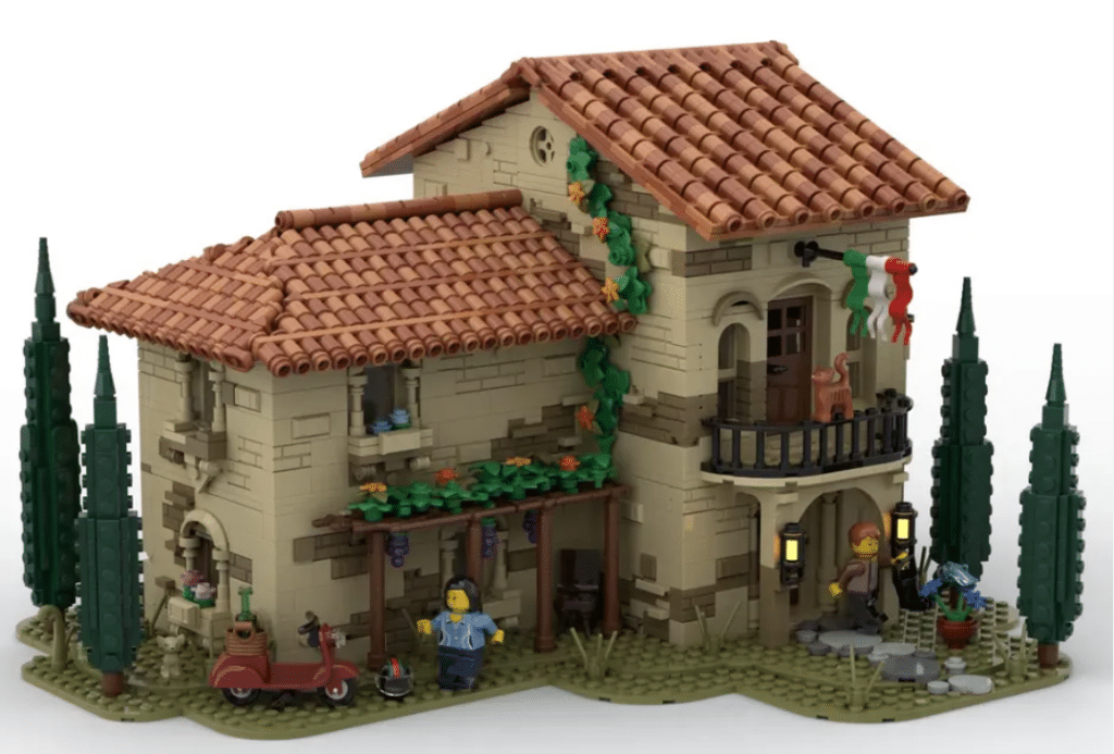lego ideas tuscan villa 7
