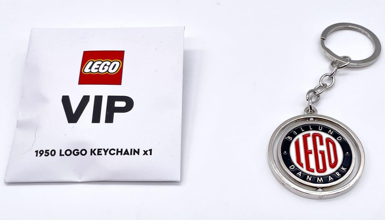 LEGO 5007093 Retro Spinning Keychain 1950 Logo