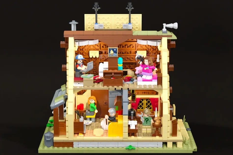 lego ideas grafity falls the mystery shack (7)