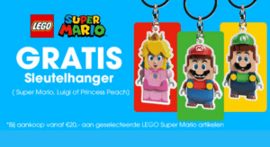 gratis lego super mario sleutelhanger