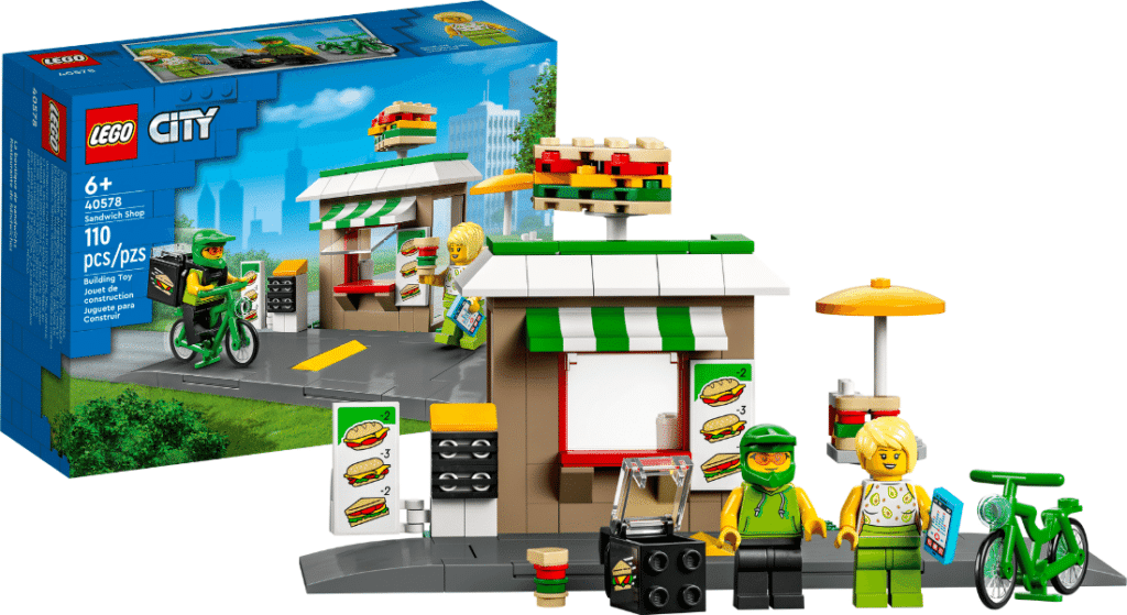 lego city 40578 sandwich shop