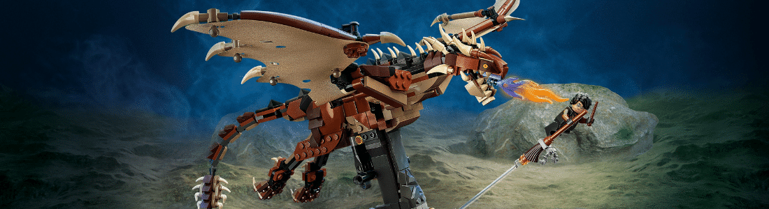 lego harry potter hungarian horntail dragon