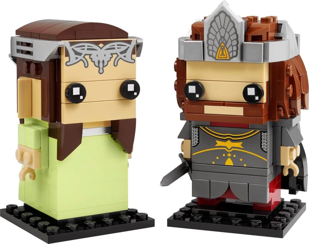 lego brickheadz 40632 aragorn & arwen