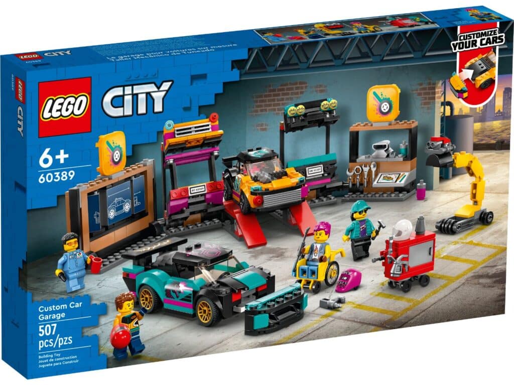 lego city 60389 custom car garage (1)