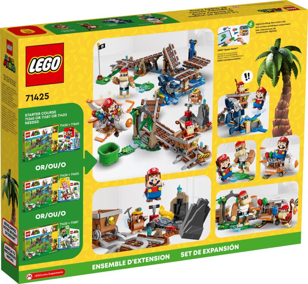 lego super mario 71425 diddy kong's mine cart ride (3)