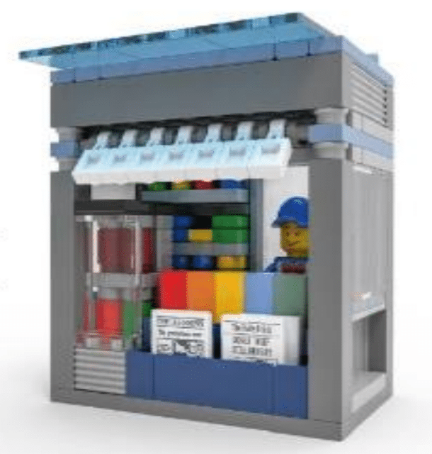lego 5007867 newsstand