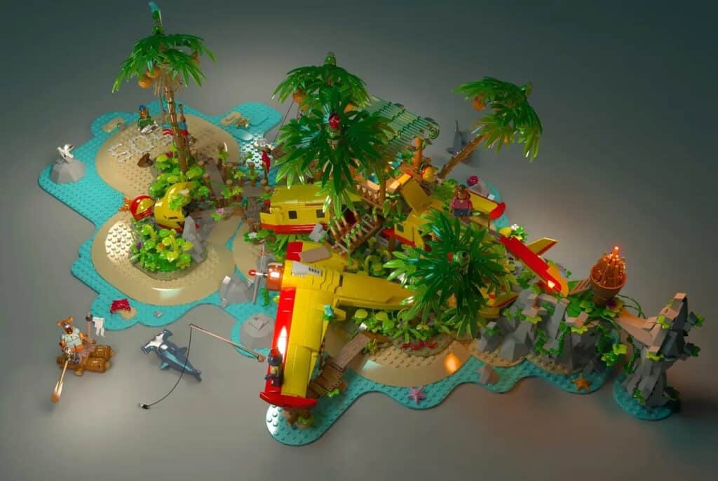 lego ideas talespin seaduck meeting seagull (5)