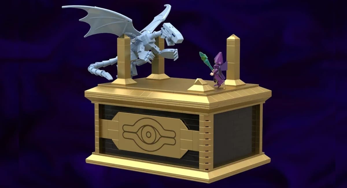 lego ideas yu gi oh – dark magician vs blue eyes white dragon (1)