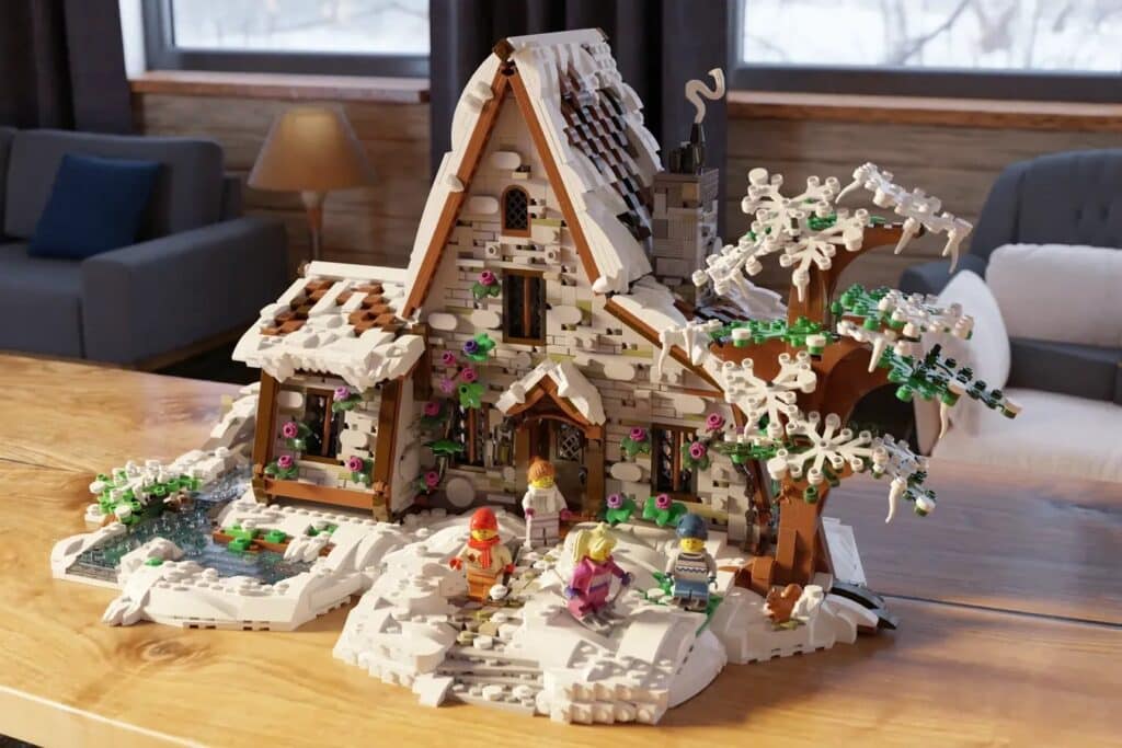 lego ideas snowy morning in the countryside (1)