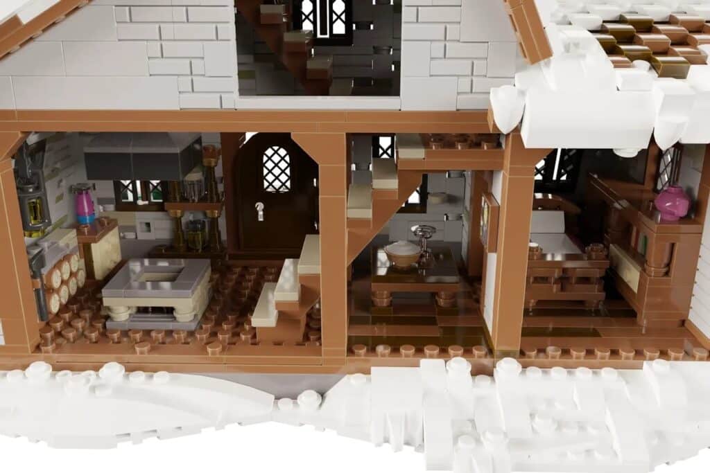 lego ideas snowy morning in the countryside (7)